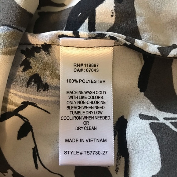 Collective Concepts Purple Black White Blouse - Picture 5 of 5